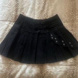 Black Pleated Skirt